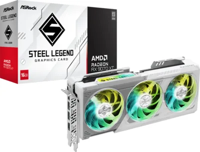 ASRock AMD Radeon™ RX 9070 XT Steel Legend 16GB