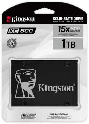 Kingston KC600 1 TB 2.5" Serial ATA III 3D TLC