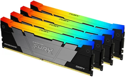 Kingston FURY 32GB 3600MT/s DDR4 CL16 DIMM (Kit of 4) Renegade RGB