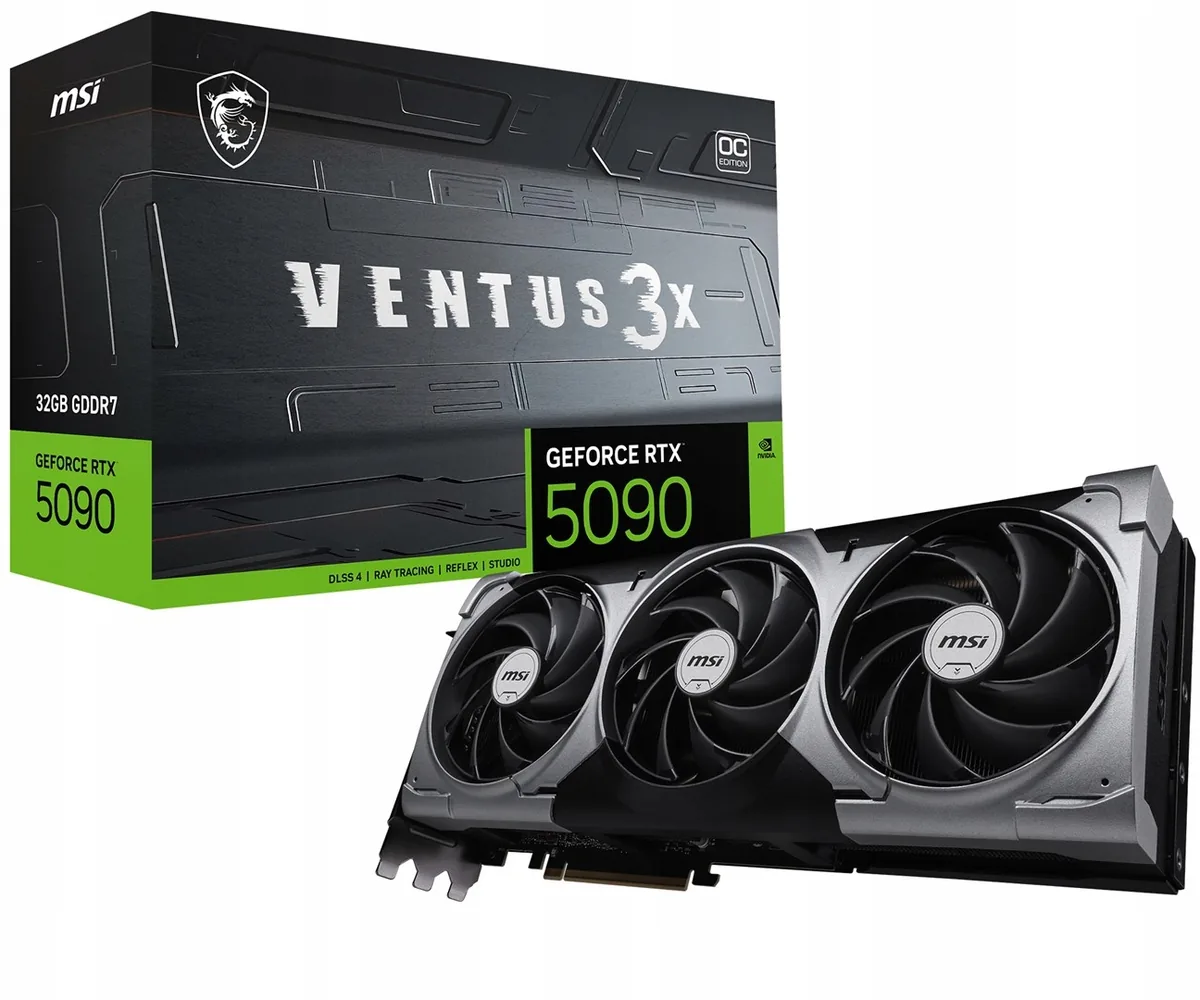 MSI VENTUS GEFORCE RTX 5090 32G 3X OC graphics card