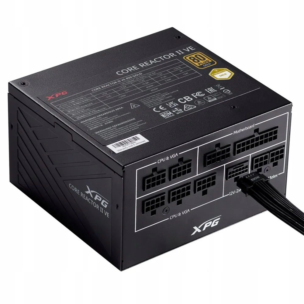 ADATA Xpg Corereactor II Ve 80 750W 80+ Gold ATX 3.1