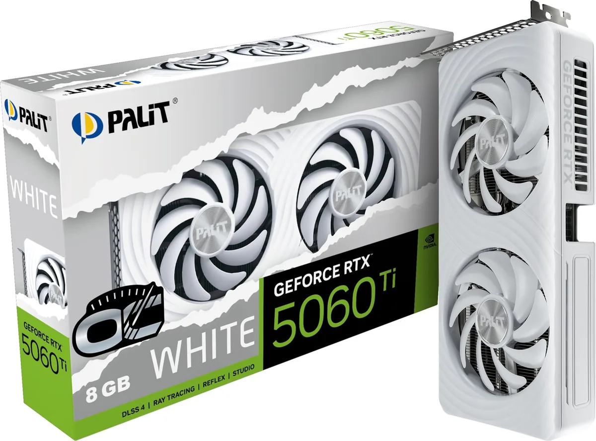 Palit GeForce RTX™ 5060 Ti 8GB White OC