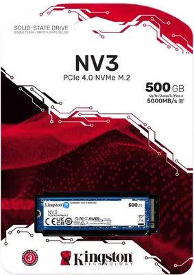 Kingston NV3 500 GB PCI Express 4.0 3D NAND