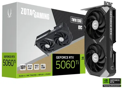 ZOTAC GAMING GeForce RTX 5060 Ti Twin Edge OC 16GB GDDR7