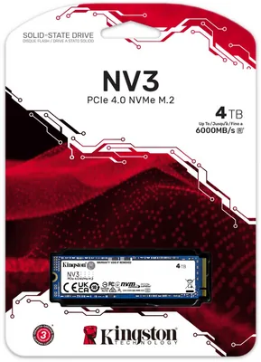 Kingston NV3 4 TB PCI Express 4.0 3D NAND
