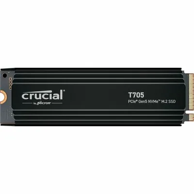 Crucial T705 1TB PCIe Gen5 NVMe M.2 SSD with heatsink