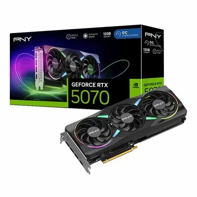 PNY GeForce RTX™ 5070 ARGB EPIC-X RGB™ Overclocked Triple Fan GPU