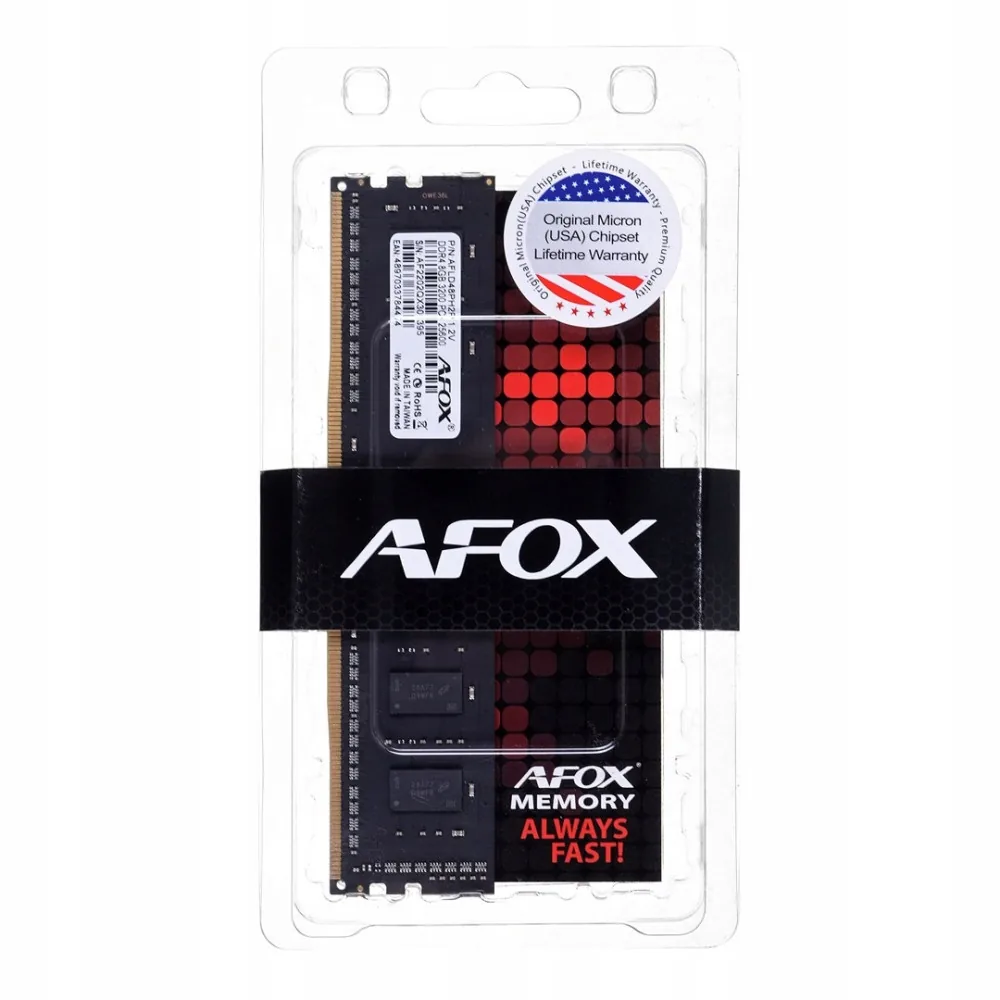 AFOX (Single Pack) 8GB DDR4 3200MHz CL22 UDIMM