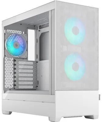 Fractal Design - Pop Air - RGB White TG Clear Tint - FD-C-POR1A-01