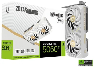 ZOTAC GAMING GeForce RTX 5060 Ti Twin Edge OC White Edition 16GB GDDR7