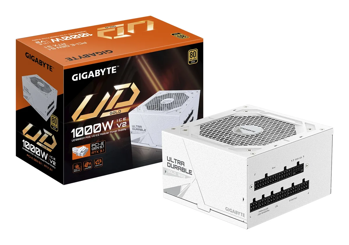 Gigabyte UD1000GM PG5 V2 ICE 1000W 80+ Gold ATX 3.1 White