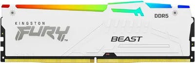 Kingston FURY Beast 32GB 5600MT/s DDR5 CL36 DIMM (Kit of 2) White RGB EXPO