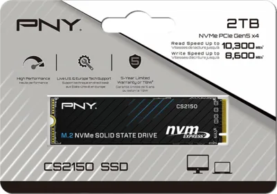 PNY CS2150 Gen5 NVMe M.2 SSD 2TB