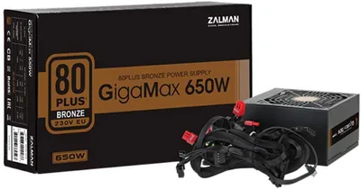 Zalman ZM650-GVII 650 W 20+4 pin ATX ATX Black