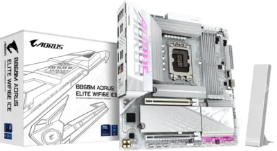 GIGABYTE B860M AORUS ELITE WF6E ICE