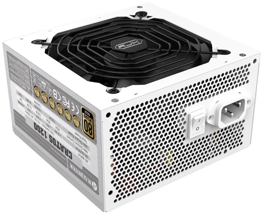 RAIJINTEK CRATOS 1200 1200W 80+ Gold ATX 3.0 White