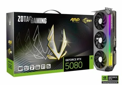 ZOTAC GAMING GeForce RTX 5080 AMP Extreme INFINITY 16GB GDDR7