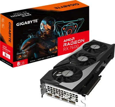 GIGABYTE GAMING Radeon RX 7600 OC 8G
