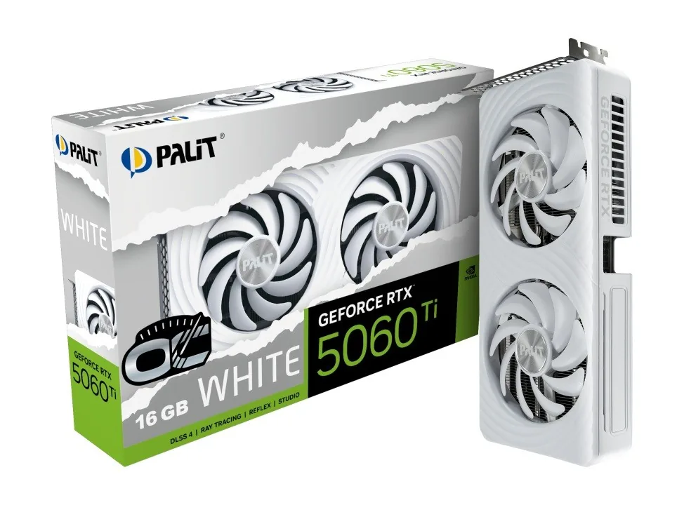 Palit GeForce RTX™ 5060 Ti White OC 16GB