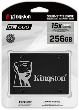 Kingston KC600 256 GB 2.5" Serial ATA III 3D TLC