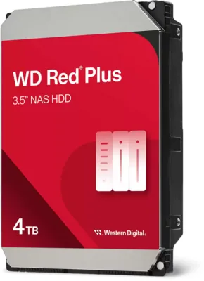 WD Red Plus Internal NAS HDD 3.5" - 4TB