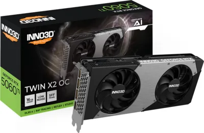 INNO3D GeForce RTX™ 5060 Ti 16GB TWIN X2