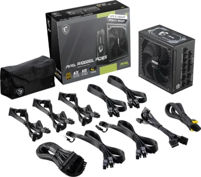 MSI MAG A1000GL PCIE5 1000 W 24-pin ATX ATX Black