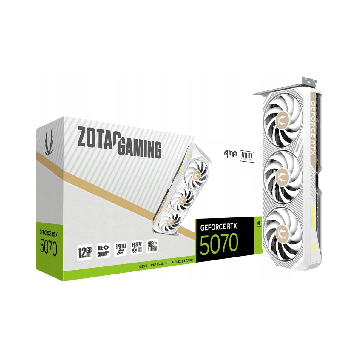 ZOTAC GeForce RTX 5070 12GB AMP White Edition