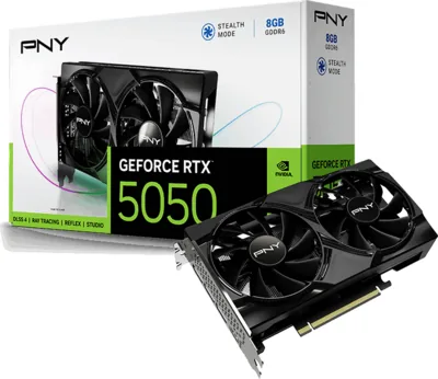 PNY GeForce RTX™ 5050 Dual Fan Graphics Card