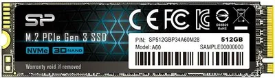 Silicon Power P34A60 PCIe Gen 3x4 NVMe™ 512GB SSD