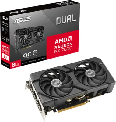 ASUS Dual Radeon RX 7600 EVO OC 8GB GDDR6