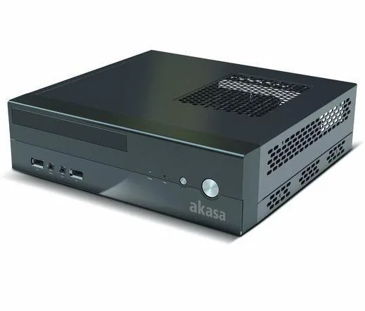 Számítógépház Akasa Crypto VESA mini-ITX Fekete (AK-ITX03BK)