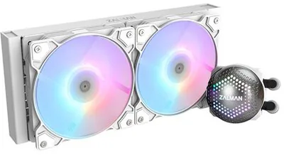 Zalman ALPHA24 White CPU Liquid Cooler 240mm Radiator 2 x 10 mm Fan ARGB pump Dual