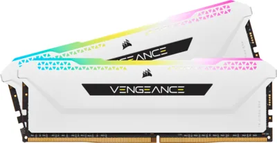 Corsair VENGEANCE RGB PRO SL 16GB (2x8GB) DDR4 DRAM 3200MHz C16 Memory Kit – White