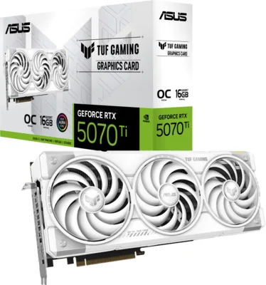 ASUS TUF Gaming GeForce RTX 5070 Ti White OC 16GB GDDR7
