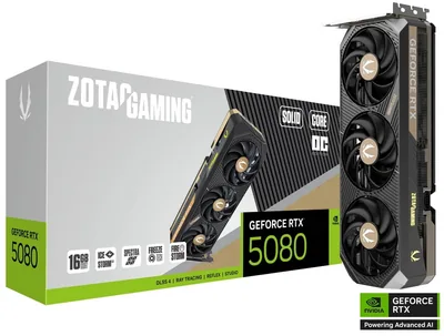 ZOTAC GAMING GeForce RTX 5080 SOLID CORE OC 16GB GDDR7
