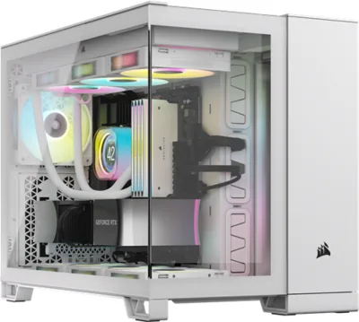 Corsair iCUE LINK 2500X RGB Micro ATX Dual Chamber - White