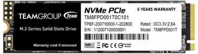TeamGroup MP33 PRO 1TB M.2 PCIe SSD