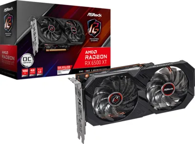 ASRock AMD Radeon™ RX 6500 XT Phantom Gaming D 4GB OC