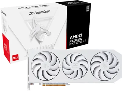 PowerColor Hellhound Spectral White AMD Radeon™ RX 9070 XT 16GB GDDR6