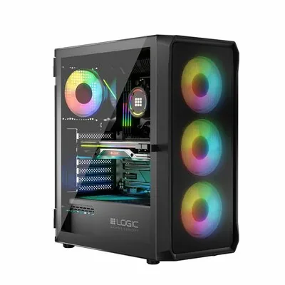 Logic Portos ARGB Midi Window Black (AT-PORTOS-10-0000000-0002)