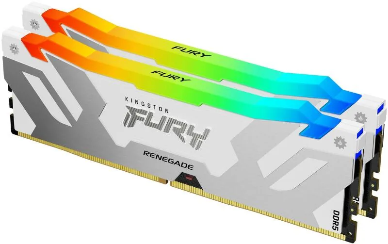 Kingston FURY Renegade RGB 32GB (2×16GB) DDR5 6400MT/s CL32 XMP DIMM White
