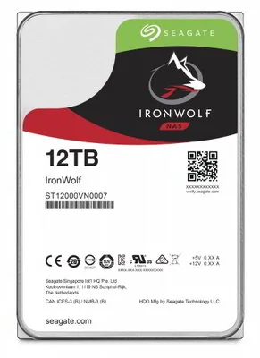 Seagate NAS HDD 12 TB 7200 RPM 256 MB 3.5" Serial ATA III