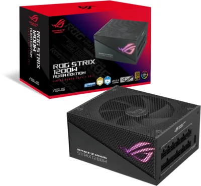 ASUS ROG STRIX 1200W Gold Aura Edition 20+4 pin ATX ATX Black