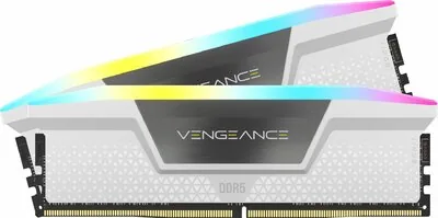 Corsair VENGEANCE RGB 32GB (2x16GB) DDR5 DRAM 6000MT/s CL36 Memory Kit — White