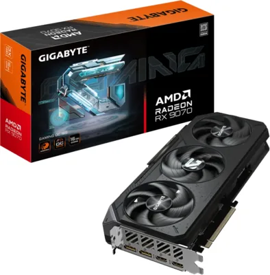 GIGABYTE Radeon RX 9070 GAMING OC 16G