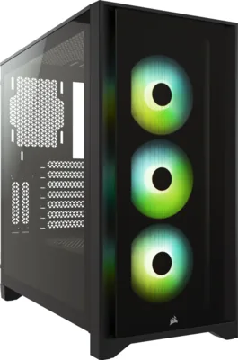 Corsair iCUE 4000X RGB Tempered Glass Mid-Tower — Black