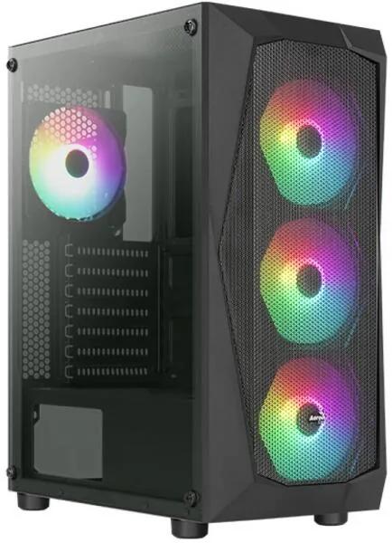 Számítógépház Aerocool Falcon Mesh v2 ARGB ATX Fekete Acryl oldal (ACCM-PV41142.11)