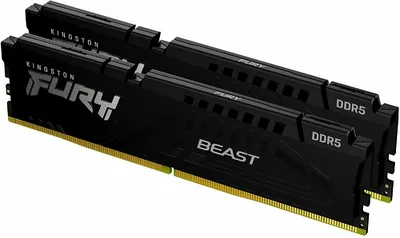 Kingston FURY Beast 16GB 5200MT/s DDR5 CL40 DIMM (Kit of 2) Black