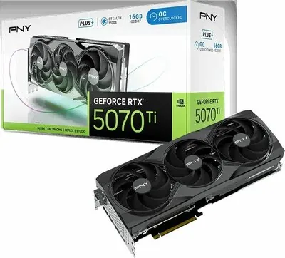 PNY GeForce RTX™ 5070 Ti Overclocked Triple Fan GPU